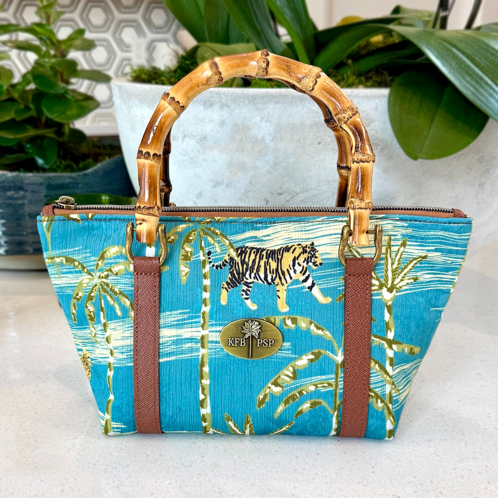 Savannah Cats Jacquard Print Handbag