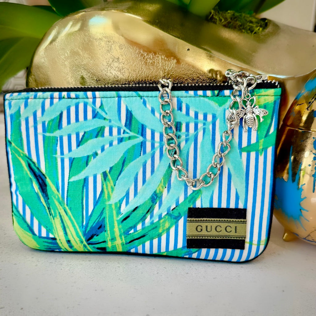 Tropical Print Zip Pouch