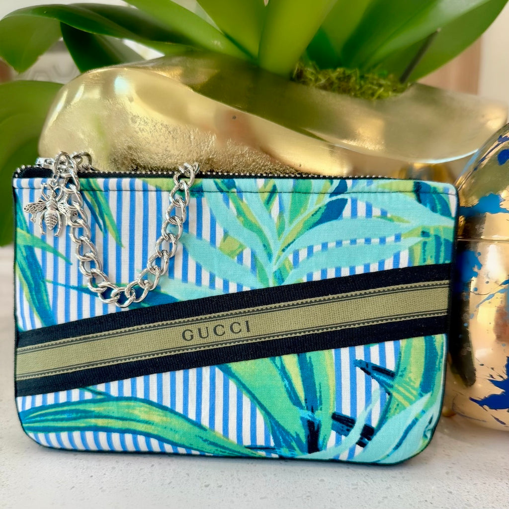 Tropical Print Zip Pouch