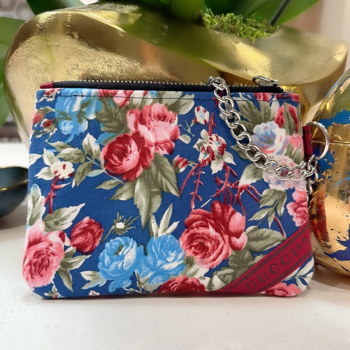 Floral Print Zip Pouch