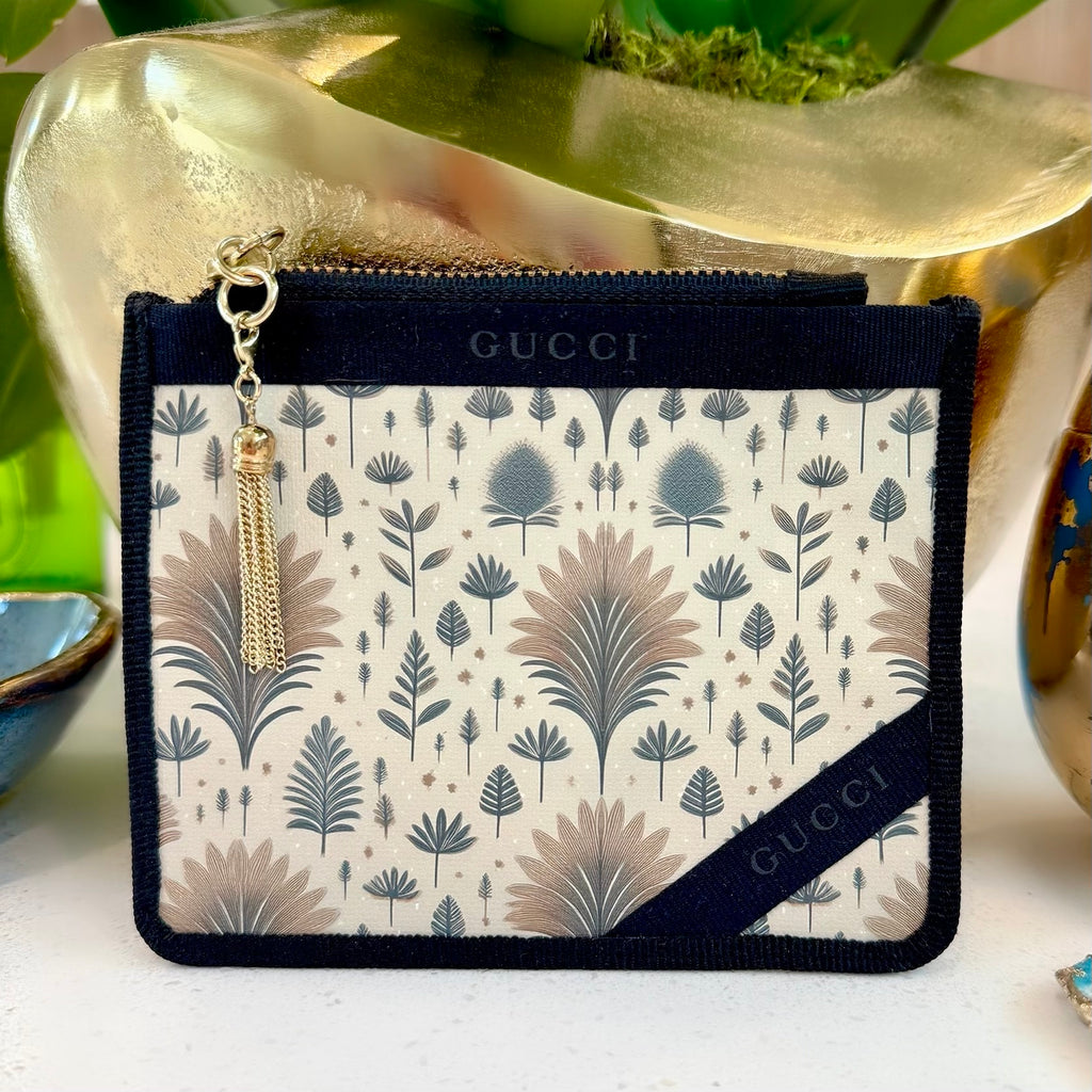 KFB Leaf Print Zip Wallet