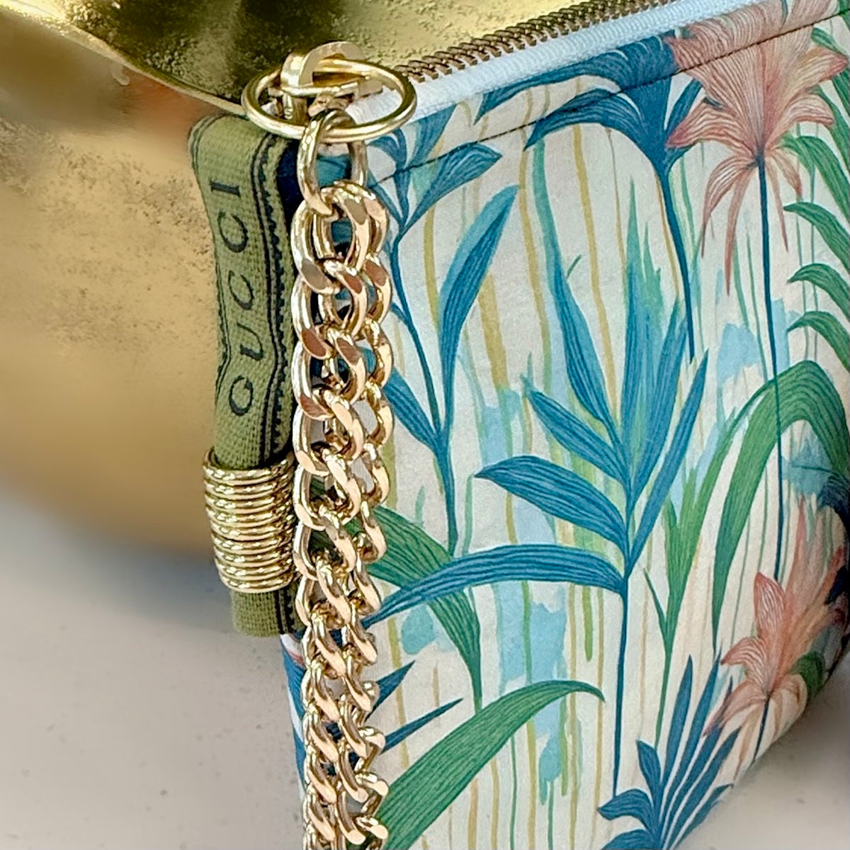 KFB Tropical Print Zip Pouch