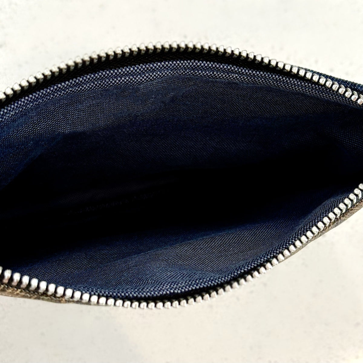 KFB Lion Print - Dark Denim Zip Pouch